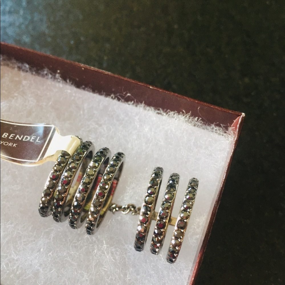 Henri Bendel Double Down Ring sz 6